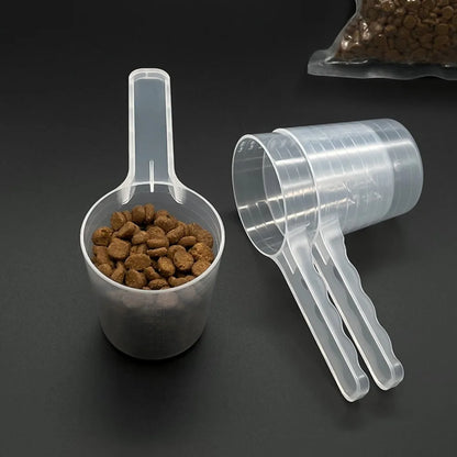 50G Pet Food Shovel Transparent Feeding Scoop Multifunctional Cat Dog Food Measuring Spoon Pet Supplies Dog Food Measure Cup
