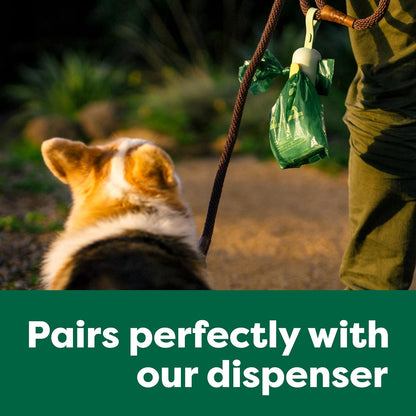 Dog Poop Bags, 270 Extra Thick and Strong Poop Bags for Dogs, Guaranteed Leak-Proof, Unscented, 18 Rolls, 15 Doggy Bags per Roll, Each Dog Poop Bag Measures 9 X 13 Inches