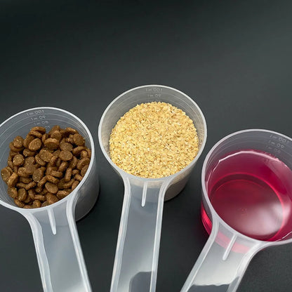 50G Pet Food Shovel Transparent Feeding Scoop Multifunctional Cat Dog Food Measuring Spoon Pet Supplies Dog Food Measure Cup